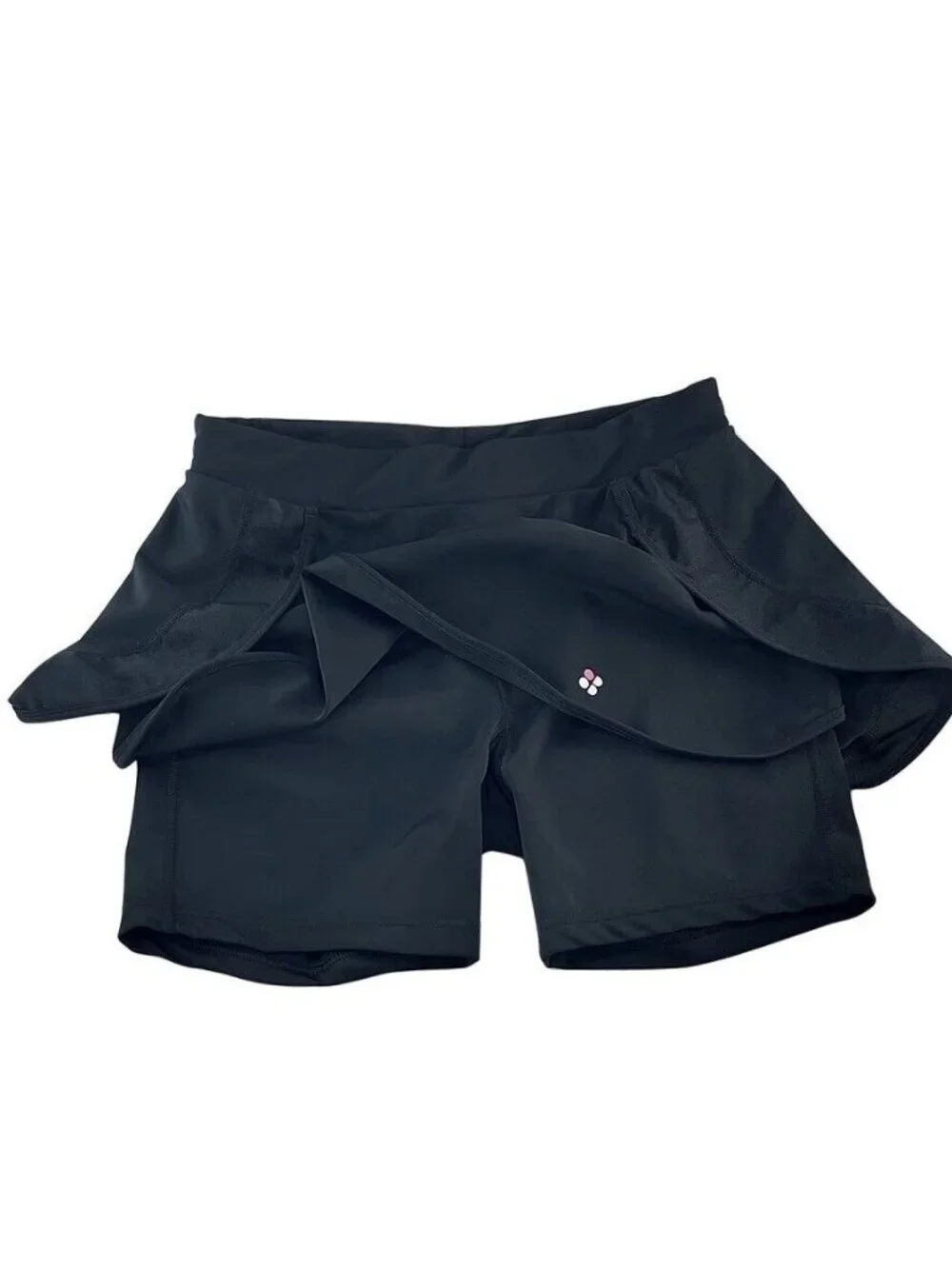 Womens Black Tennis Skort With Inner Shorts Activewear Athletic Sports Gym
